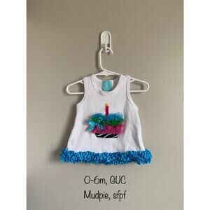 Mud Pie Baby 0-6m Cupcake Tank